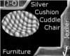 [J-O]Silver Cuddle Chair