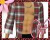 WF>Flannel Red Plaid Top