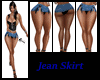 Jean Skirt With Ties
