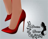 red dress heels