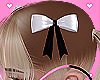 ❥Bows Hair  white