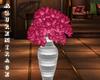 ^AZ^Pink Rose/Slvr Vase