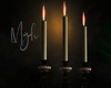 M. Wall candles