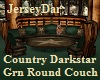 Country Round Couch Grn