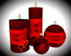 ~AR~charm red candles