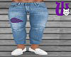 Patches Jeans M purple