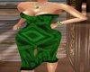BM Green Satin Dress