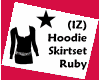 (IZ) Hoodie Set Ruby