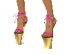 gold pink heels