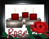 Spring Rose 3 Candles