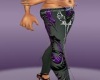 chained dragon pants pur