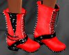 Red Spiked Boots