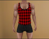 Red PJs Plaid Short (M)