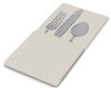 Brushed silver w/ napkin