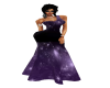 purple black xxl dress