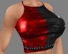 Black Red Latex Top RLL
