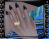 AXL Blk & Aqua Nails D