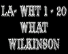 What - Wilkinson