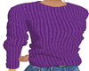 Ribbed Purple Sweater