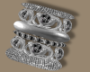 Silver Bangle BlkDiamond