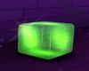 Cube chair green