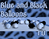 #RU Blu N Blk Balloons