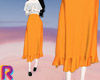Orange Ruffle Skirt