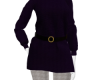 Belted knitdress purple