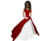elegant red rose  dress