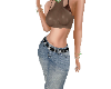 Brown Denim Set
