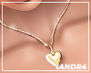 $ Heart Necklace Gold