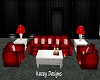 Christmas Red Couch Set