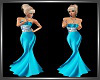 SL BluePurple Satin Gown