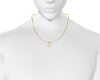 Gold letter D necklace