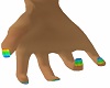 rainbow nails