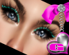 Gig-Teal Glitter eyes