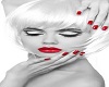 Blonde Red Lips Pic