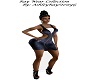 Blk/Denim sideout mini