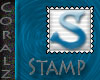 Teal "S" Stamp