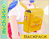 *M Yellow Backpack