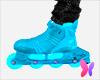 F blue rollerblades