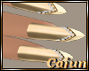 Golden Gemstone Nails