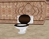 Realistic toilet brown