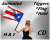 CD Flag Puerto Rico Pose