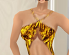 gold cut out halter