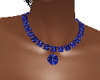 Diamonds necklace blue
