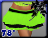 neon black skirt