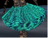 green metal skirt