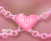 Mine Pink Heart Necklace