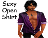 ~B~ Sexy OPen Shirt Purp